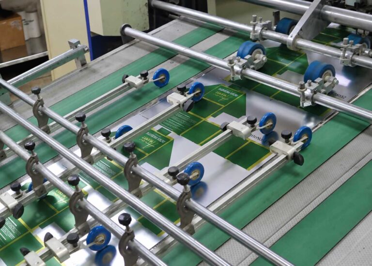 Packaging box lamination process at DBOX